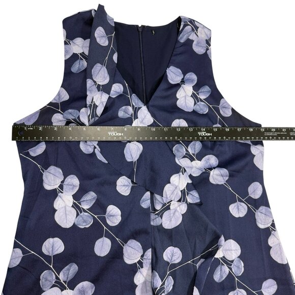 Whimsigoth‎ Midi Dress Sz M Fairy Floral Ruffle Blue White Petals - Picture 3 of 6